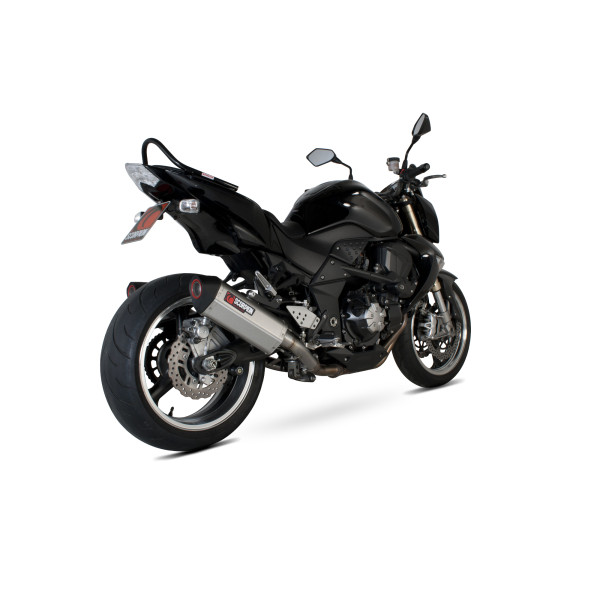 Scorpion Exhaust Kawasaki Z1000 2007 - 2009 Serket Parallel Slip-on (Pair) Brushed Stainless Steel Sleeve